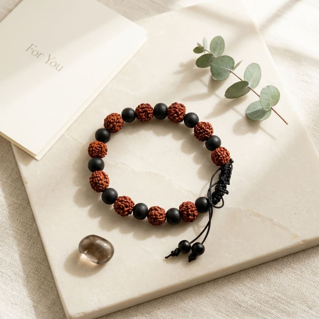 Rudraksh Black Onyx Bracelet - Image 3 | Bhavishyavaani