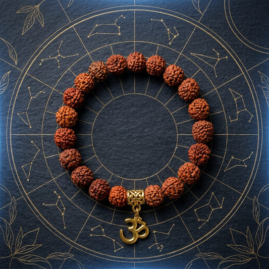 5 Mukhi Rudraksh Bracelet with Om - Image 1 | Bhavishyavaani