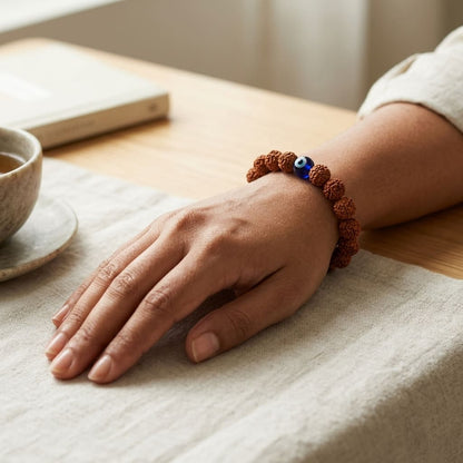 5 Mukhi Rudraksh Nazar Raksha Bracelet - Image 3 | Bhavishyavaani