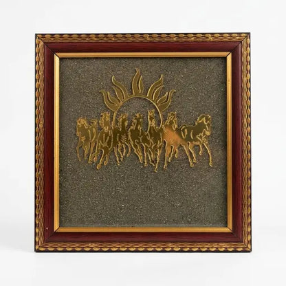 7 Horses Raw Pyrite Frame