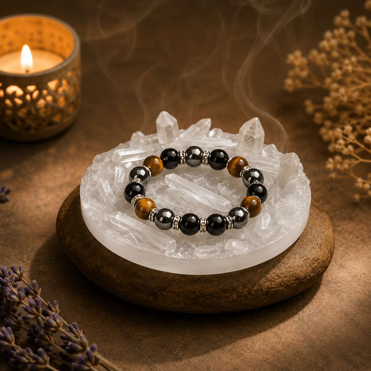 Raw Selenite Cleansing Plate | Natural Crystal Charging Plate