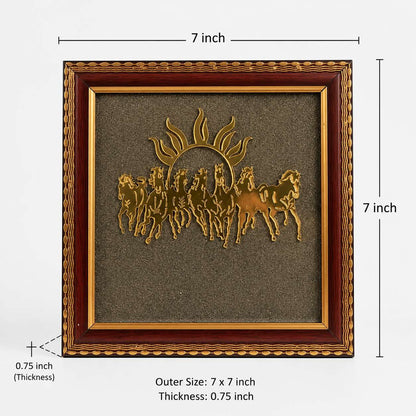 Vastu 7 Horses Pyrite Frame