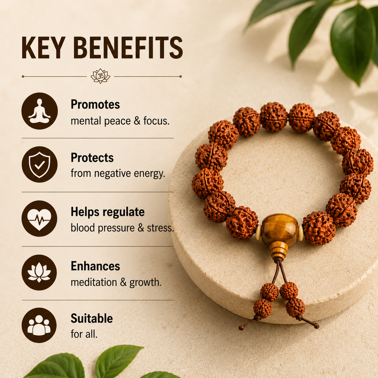 5 Mukhi Rudraksh Bracelet