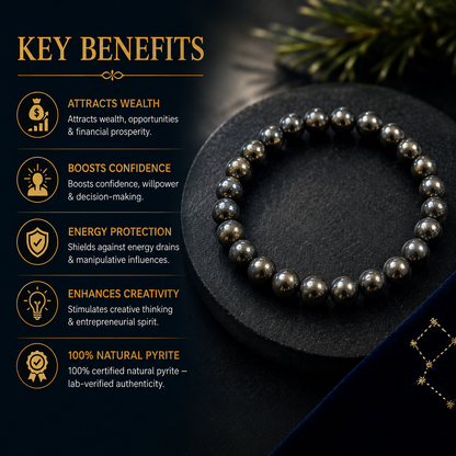 Certified Pyrite Bracelet