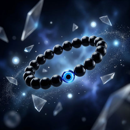 Evil Eye Bracelet with Black Obsidian | Nazar Protection Bracelet