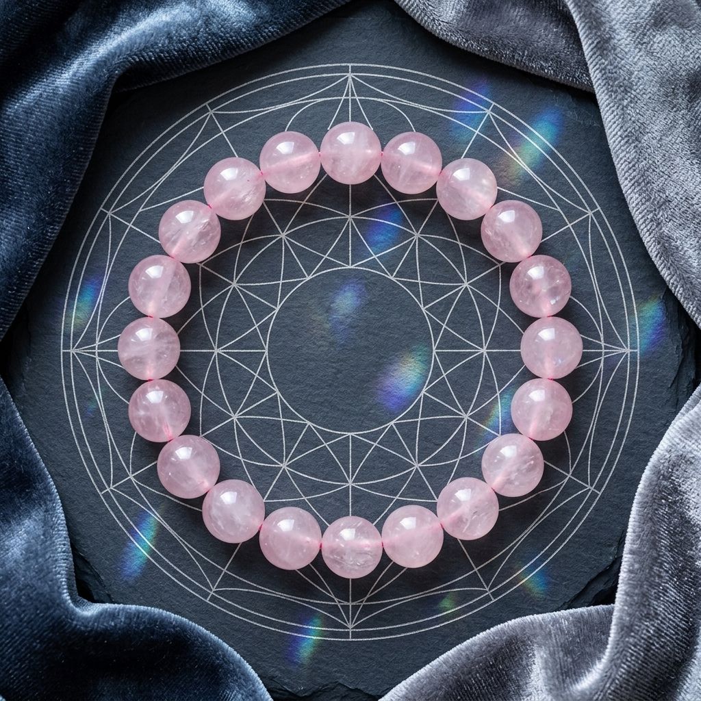 Rose Quartz Bracelet | Stone of Unconditional Love & Healing