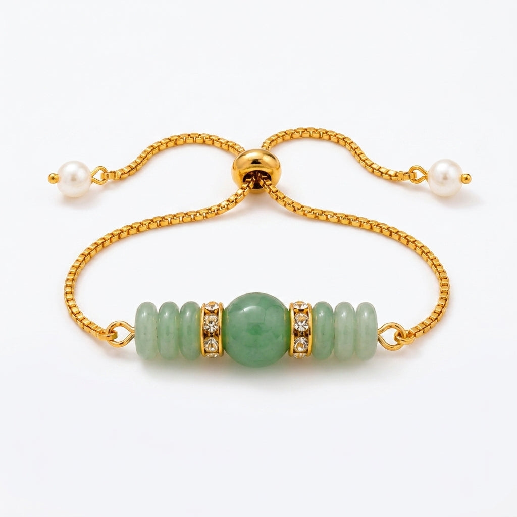 Green Aventurine Rakhi | Adjustable Rakhi's for Bhabhi