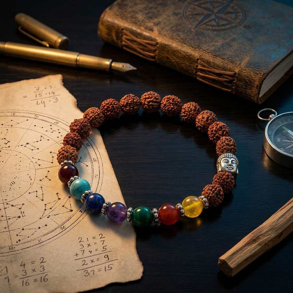 7 Chakra Rudraksh Bracelet