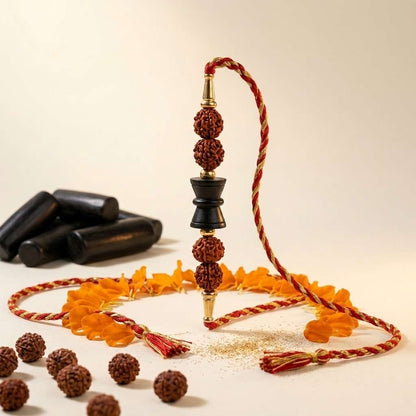 Rudraksh Karungali Rakhi for Brother | Spiritual Protection Rakhi
