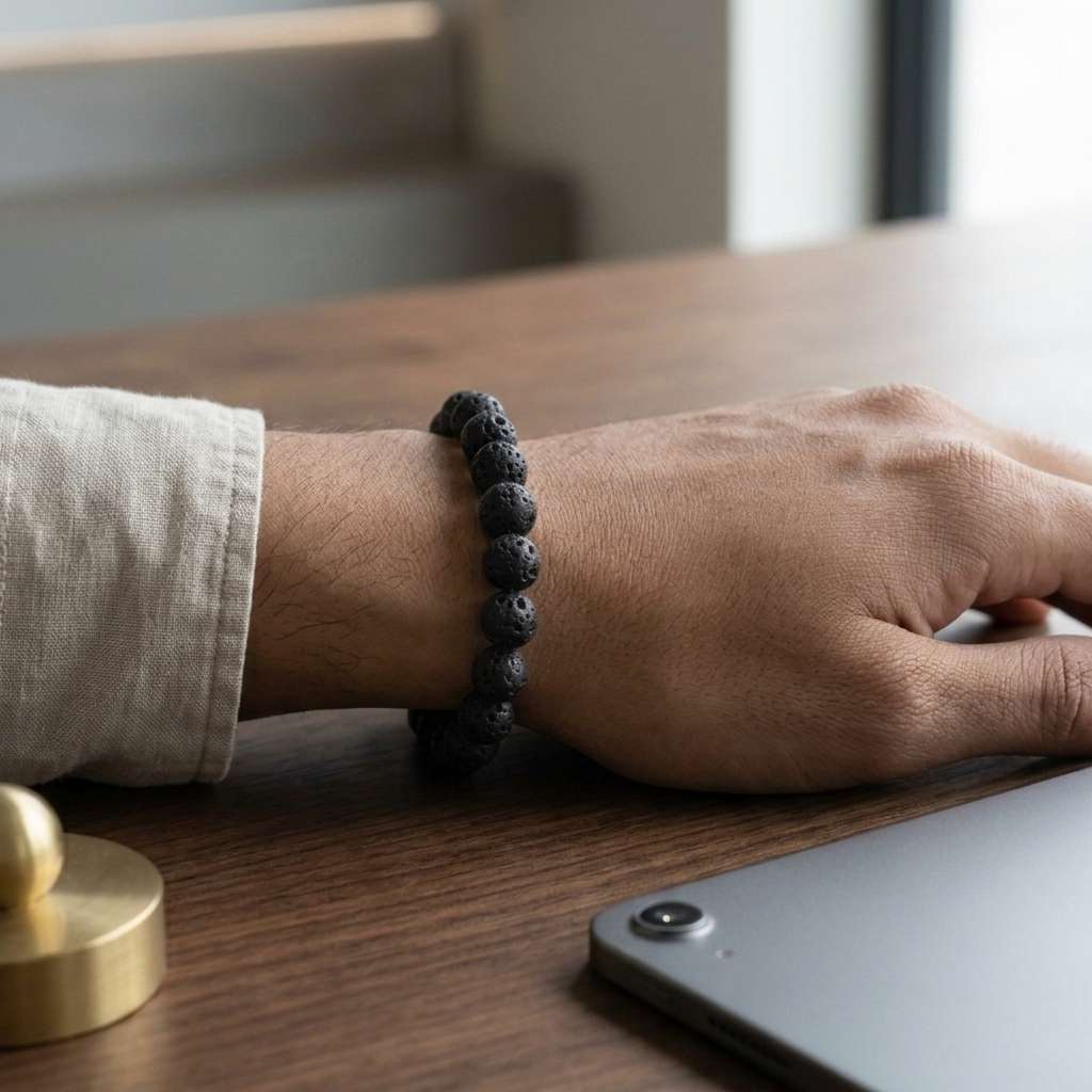 Lava Stone Bracelet | Natural Grounding & Aromatherapy Bracelet