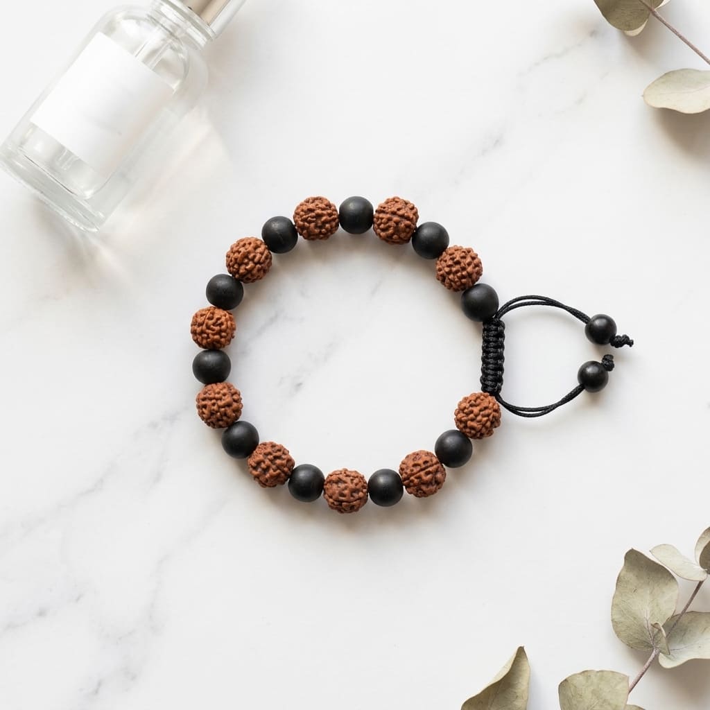 Rudraksh Black Onyx Bracelet - Image 1 | Bhavishyavaani