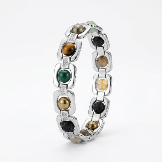 Silver Plated Money Magnet Bracelet
