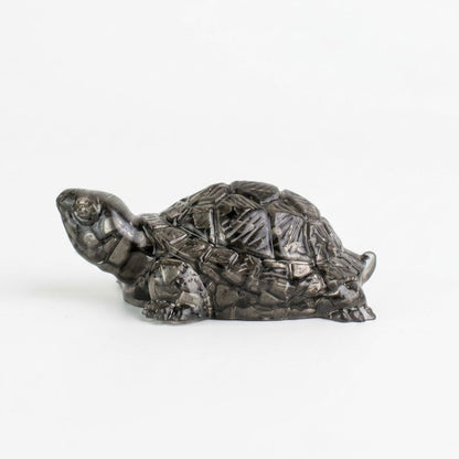 Pyrite Tortoise Figurine | Vastu Symbol for Wealth, Stability & Longevity
