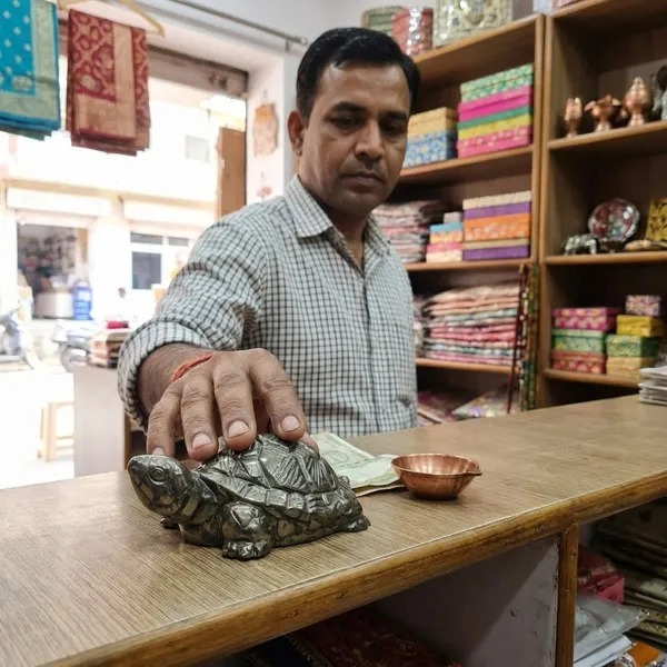 Customer with Pyrite Tortoise
